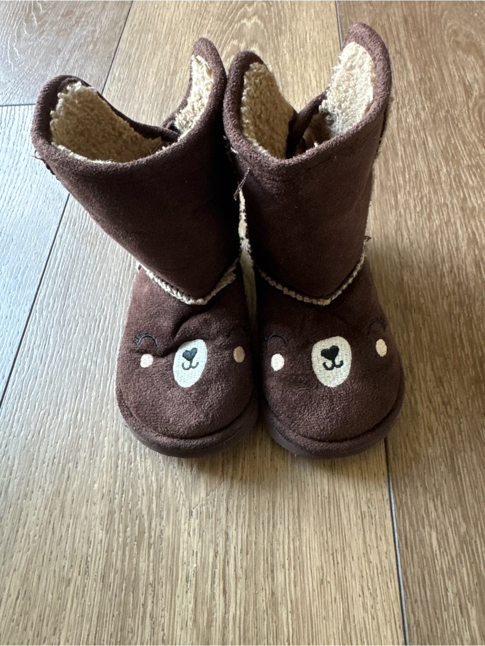 H&M Kids Brown Bear Cozy Boots